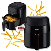 Frytownice gastronomiczne - Frytkownica Beztłuszczowa Air Fryer Hoffen 3,8 L Czarna 1400W Frytownica - miniaturka - grafika 1