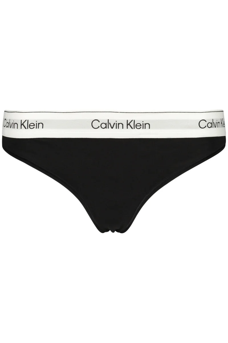 Czarne stringi damskie Calvin Klein z logowaną gumą - M, on_order