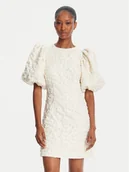 Sukienki - ROTATE Sukienka koktajlowa 114551857 Écru Slim Fit - miniaturka - grafika 1