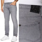 Spodnie męskie - Lee LUKE SLIM Clash szare męskie mocno zwężane spodnie jeansowe W27 L32 - miniaturka - grafika 1