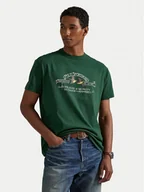 Koszulki męskie - Polo Ralph Lauren T-Shirt 710981142004 Zielony Classic Fit - miniaturka - grafika 1
