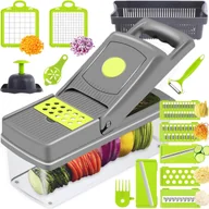 Siekacze tarki i szatkownice - SZATKOWNICA DO WARZYW OWOCÓW KRAJALNICA TARKA 15W1 VC-04 - miniaturka - grafika 1