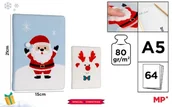 Notesy i bloczki - Notatnik A5/64K gładki świąteczny MIX - miniaturka - grafika 1