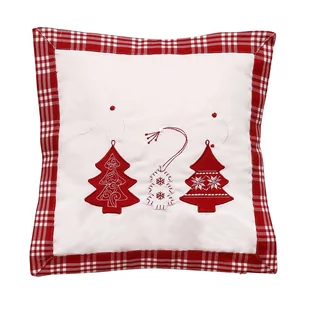Świąteczna poszewka na poduszkę Xmas tree white, 40 x 40 cm - Pozostałe akcesoria świąteczne - miniaturka - grafika 1
