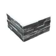 Płytki ceramiczne - Narożnik elewacyjny dekoracyjny betonowy Mont Blanc Nero 0.82 mb 5902409747218 - miniaturka - grafika 1