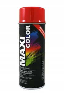 Maxi Spray Farba Lakier drewna palstiku metalu Ral 3000 czerwony 400ml - Chemia warsztatowa - miniaturka - grafika 1