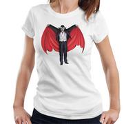 Koszulki i topy damskie - Dracula Cape Pełna Koszulka damska Biały Small - miniaturka - grafika 1