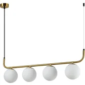 Lampy sufitowe - Lampa wisząca Alisa 4xE14 złota/biała LP-005/4L GD - miniaturka - grafika 1