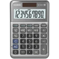 Kalkulatory - Casio Kalkulator MS 100 FM, srebrna, stołowy, funkcja konwersji walut, %, VAT - miniaturka - grafika 1