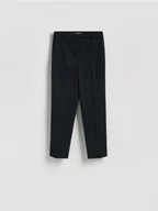 Spodnie damskie - Reserved - Spodnie cygaretki - czarny - miniaturka - grafika 1