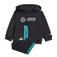 Odzież sportowa dziecięca - adidas UNISEX KIDS MERCEDES - AMG PETRONAS FORMULA ONE TEAM DNA BABY JOGGER LONG SLEEVE 3-6M - miniaturka - grafika 1