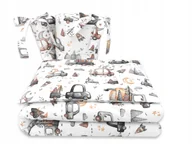 Pościel dla dzieci - Pościel dziecięca 3 el. 135x100 Samochodziki Brązowe - miniaturka - grafika 1