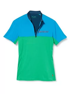 Koszulki męskie - Vaude Męski T-shirt męski Scopi Qzip zielony zielony (Apple Green) XL 41944 - grafika 1