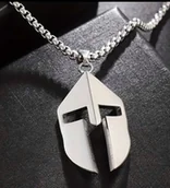 Wisiorki - Naszyjnik wisiorek spartański hełm grecki sparta prezent - miniaturka - grafika 1