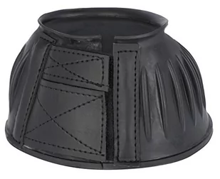 Kerbl 325844 gumowe dzwonki do skakania, para, zapięcie na rzepy, czarne, Cob - Akcesoria jeździeckie - miniaturka - grafika 1