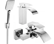 Zestawy baterii łazienkowych - Mexen Aries R62 zestaw wannowy, chrom - 744803R62-00 - miniaturka - grafika 1