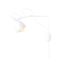 Lampy ścienne - Nowoczesny, biały kinkiet Soho z możliwością regulacji - miniaturka - grafika 1