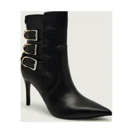 Botki damskie - Guess Botki na szpilce RICALY z dodatkiem skóry - miniaturka - grafika 1