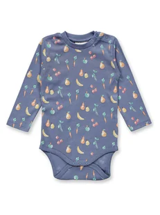 Sense Organics Body "Varin" w kolorze niebieskim ze wzorem - Body dla niemowląt - miniaturka - grafika 1