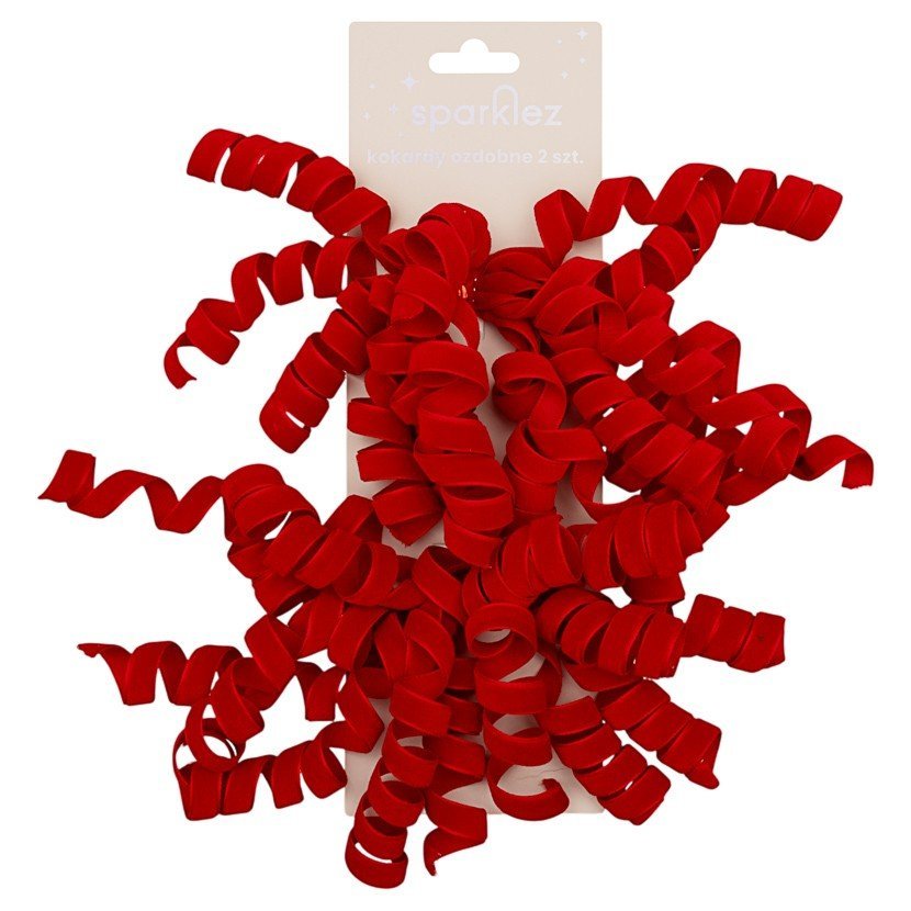 SPARKLEZ Rozeta spirala czerwona 2 szt