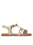 Buty dla dziewczynek - Tommy Hilfiger Sandały T3A2-33781-1372 S Złoty - miniaturka - grafika 1