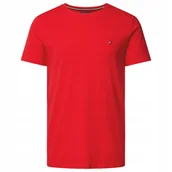 Koszulki męskie - TOMMY HILFIGER koszulka meska czerwony tshirt logo okragly dekolt TOMMY HILFIGER koszulka meska czerwony tshirt logo okragly dekolt r.S - miniaturka - grafika 1