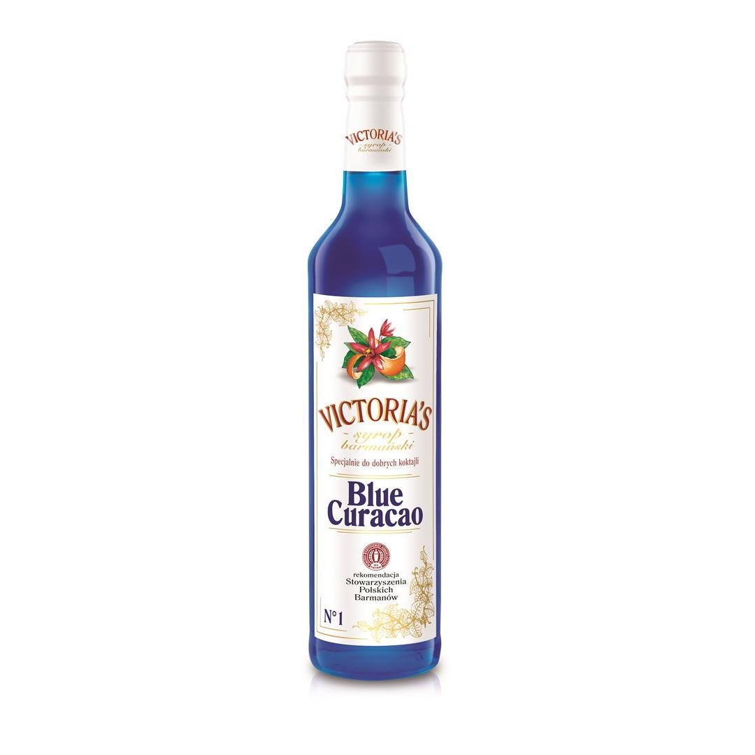 Syrop barmański, do drinków BLUE CURACAO 490 ml