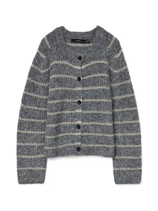 Vero Moda Kardigan w kolorze szarym - Swetry damskie - miniaturka - grafika 1