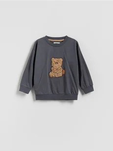 Reserved - Longsleeve z aplikacją - ciemnoszary - Bluzki dla niemowląt - miniaturka - grafika 1