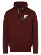 Bluzy męskie - Tom Tailor Męska bluza nierozpinana Mężczyźni Bawełna czerwony jednolity, S - miniaturka - grafika 1