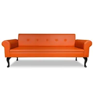 Sofy i kanapy - Sofa Casablanca - Eko skóra kolor pomarańczowy - miniaturka - grafika 1