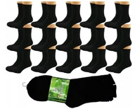 Skarpetki męskie - Zestaw Skarpety BAMBUSOWE bezuciskowe 15 par czarne 40-43 Super Wygodne - miniaturka - grafika 1