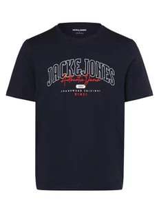 Jack & Jones - T-shirt męski  JJLarry, niebieski - Koszulki męskie - miniaturka - grafika 1