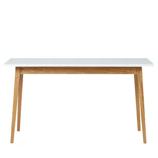 Stół rozkładany Frisk 160 cm, biały, rozsuwany blat - Stoły - miniaturka - grafika 1