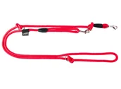 Smycze dla psów - CHABA Smycz linka regulowana - 14mm x 138/260cm czerwona - miniaturka - grafika 1