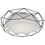 Lampy sufitowe - Sufitowa lampa druciana Sven LED 24W efekt gwiazd czarna biała - miniaturka - grafika 1