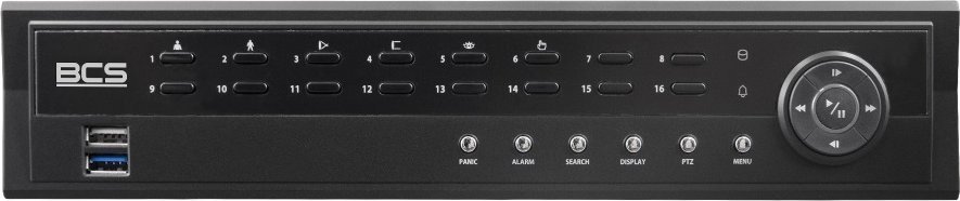 BCS IP 16-kanałowy BCS-U-NVR1602-A-4K-8P6TB, 12Mpx BCS Ultra