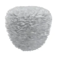 Oprawy, klosze i abażury - Duża wisząca lampa Eos Evia L z szarym kloszem z piór - miniaturka - grafika 1