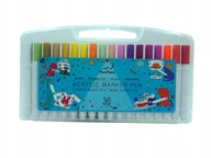 Przybory szkolne - Markery Akrylowe do kamieni Pisaki Acrylic Marker Mazaki Zestaw 36 sztuk - miniaturka - grafika 1