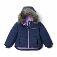 Odzież trekkingowa damska - Kurtka Turystyczna Puchowa Dziecięca Columbia Katelyn Crest II Hooded Jacket - miniaturka - grafika 1