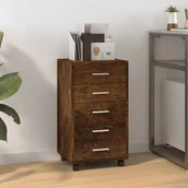 Leżaki ogrodowe - Szafka z szufladami i kółkami, przydymiony dąb - miniaturka - grafika 1