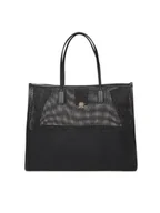 Torebki damskie - Tommy Hilfiger Torebka Th City Summer Tote Woven AW0AW17640 Czarny - miniaturka - grafika 1