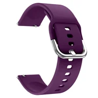 Akcesoria do smartwatchy - Pasek uniwersalny Alogy Strap z klamrą do smartwatcha 20mm Purple - miniaturka - grafika 1