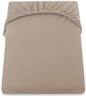 Prześcieradła - Brązowe prześcieradło DecoKing Amber Collection Cappuccino, 80/90x200 cm - miniaturka - grafika 1