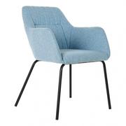 Krzesła - Emaga Krzesło DKD Home Decor Metal Poliester (58 x 59 x 76 cm) - miniaturka - grafika 1