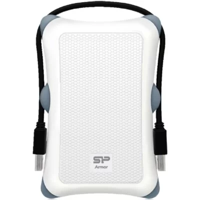 SILICON POWER Kieszeń na dysk SSD/HDD Silicon Power Armor A30 White USB 3.0 Wstrząsoodporna SP000HSPHDA30S3W