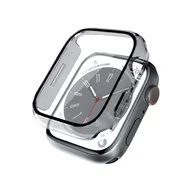 Akcesoria do smartwatchy - Crong Hybrid Watch Case - Etui ze szkłem Apple Watch 41mm (Clear) - miniaturka - grafika 1