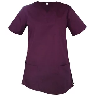 Bluza medyczna, chirurgiczna damska  kolor  śliwka S - Odzież medyczna - miniaturka - grafika 1