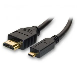 NoName Kabel Audio/video High Speed HDMI-HDMI micro M/M 2m pozłacane końcówki No Name - Kable - miniaturka - grafika 2