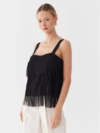 Bluzki damskie - Sisley Bluzka 5AM2LH00S Czarny Regular Fit - miniaturka - grafika 1